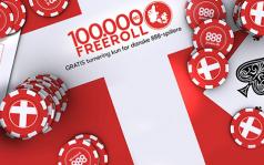 888poker.dk sætter 100.000 på spil i Den Store Danske Freeroll Turnering